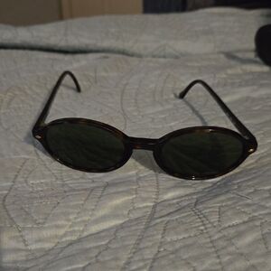 Giorgio Armani Brown Oval Sunglasses